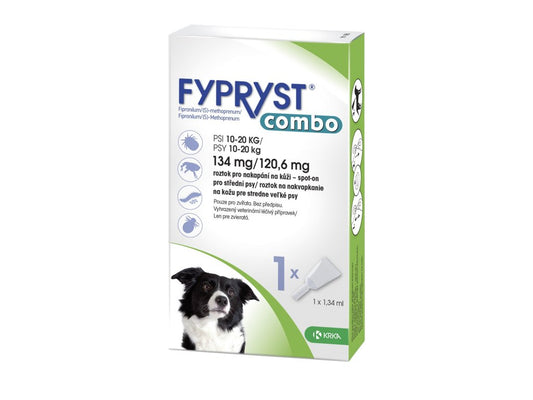 Fypryst Combo 134 mg/120,6 mg vidutinio dydžio šunims (10-20 kg)