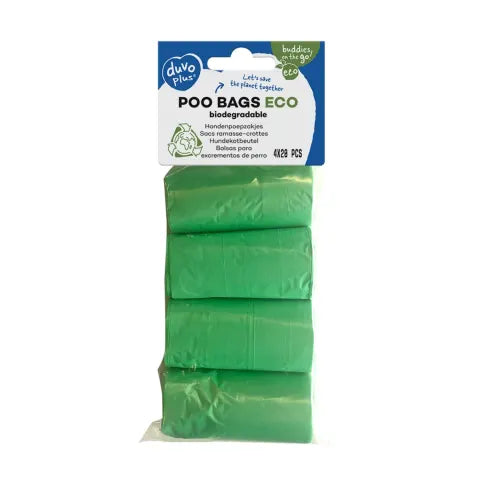 Poop Bags Eco mašeliai gyvūnų išmatoms rinkti 4x20 vnt.