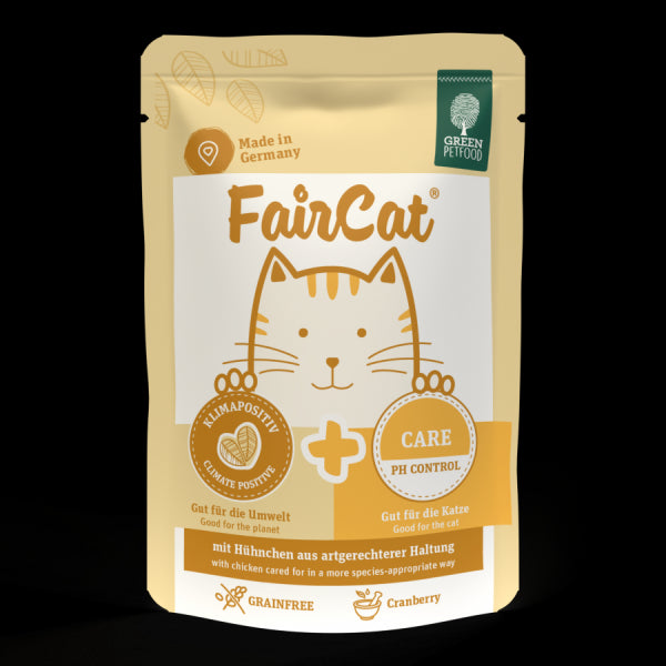 FairCat Care begrūdis konservas katėms su vištiena šlapimo pH kontrolei 85 g
